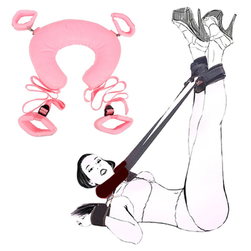 Soft Handcuffs, Legcuffs and U-Shaped Pillow BDSM 3Pcs Set / Fetish Bandage for Adult Games - EVE's SECRETS
